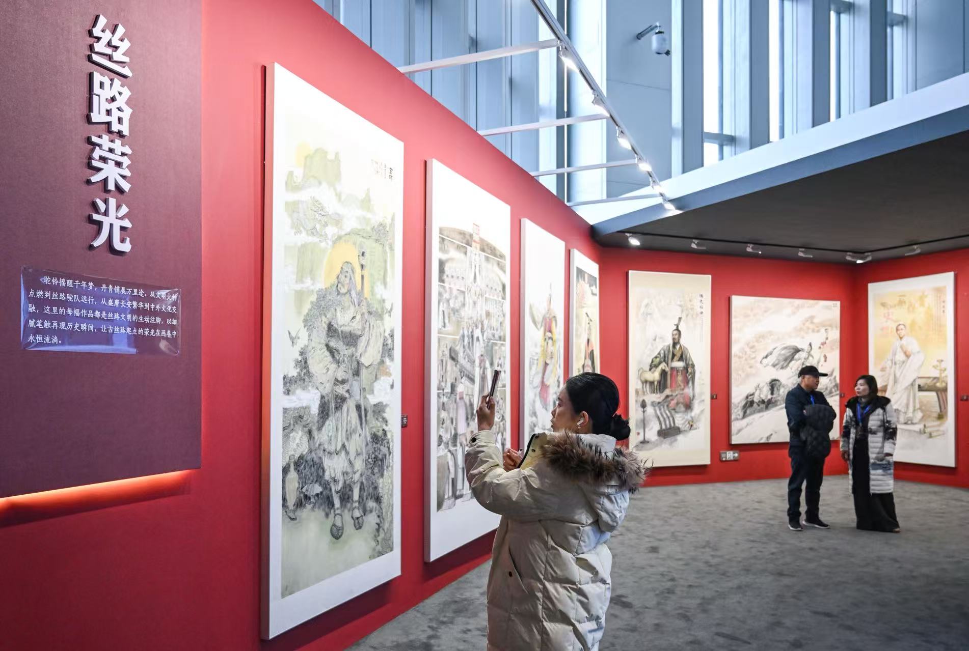 “丝路文脉·长安新篇”西安美术精品晋京展在京开幕